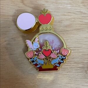 Boxlunch Disney Princess Liquid Glitter Filled Perfume Bottle Pin - Snow White